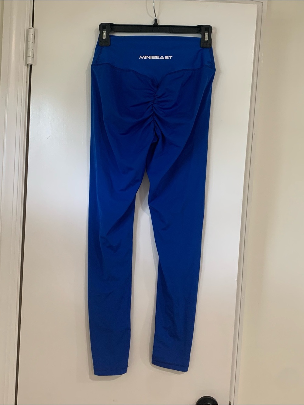 Minibeast Scrunch Butt Glute Enhancing Leggings Bright Blue Size Medium Workout